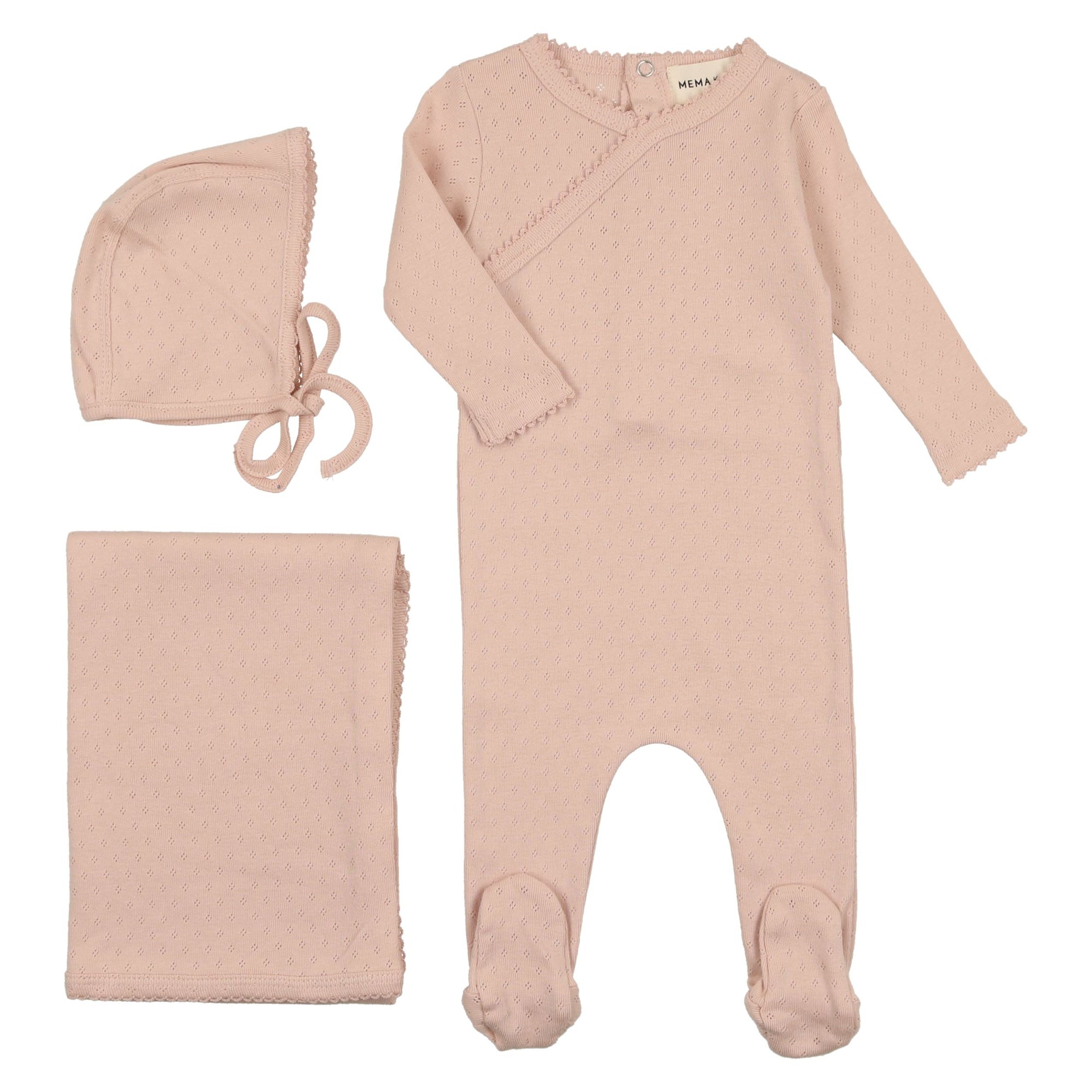 Exclusive Collection of Exclusive Design Mema Knit Old Rose Pointelle ...